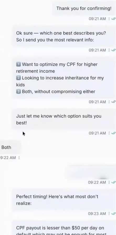Bot explaining and inviting