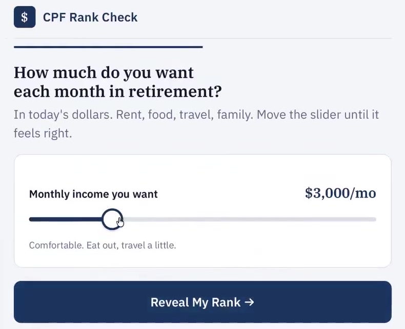 CPF Rank Check question